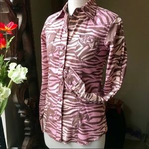 NWT Cruel Girl western snap button rodeo top